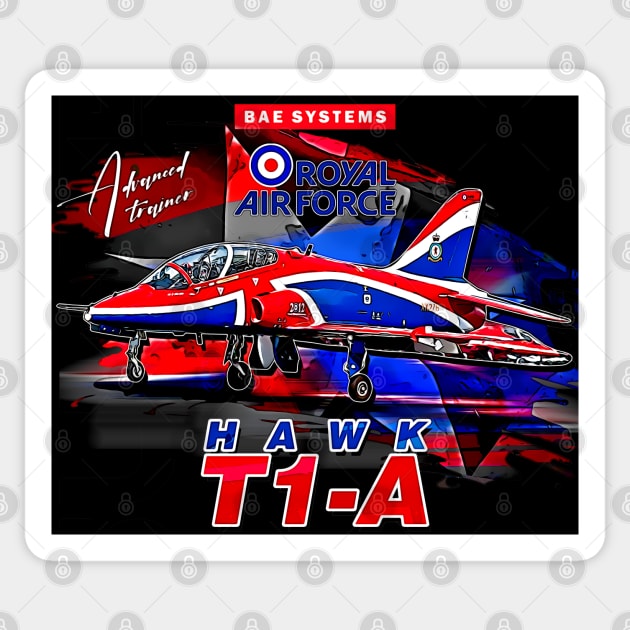 BAE Hawk T1A RAAF Advanced Trainer Aircraft Sticker by aeroloversclothing